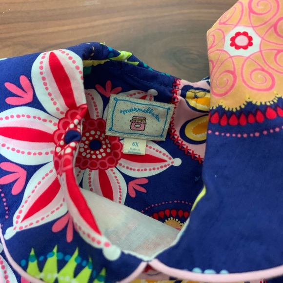 Maxmellata Floral Smocked Dress. size 6X - Picture 5 of 6